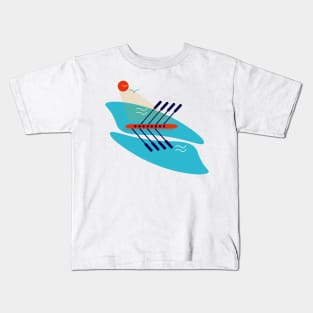 Rowing Boat Crew Racing Regatta Kids T-Shirt